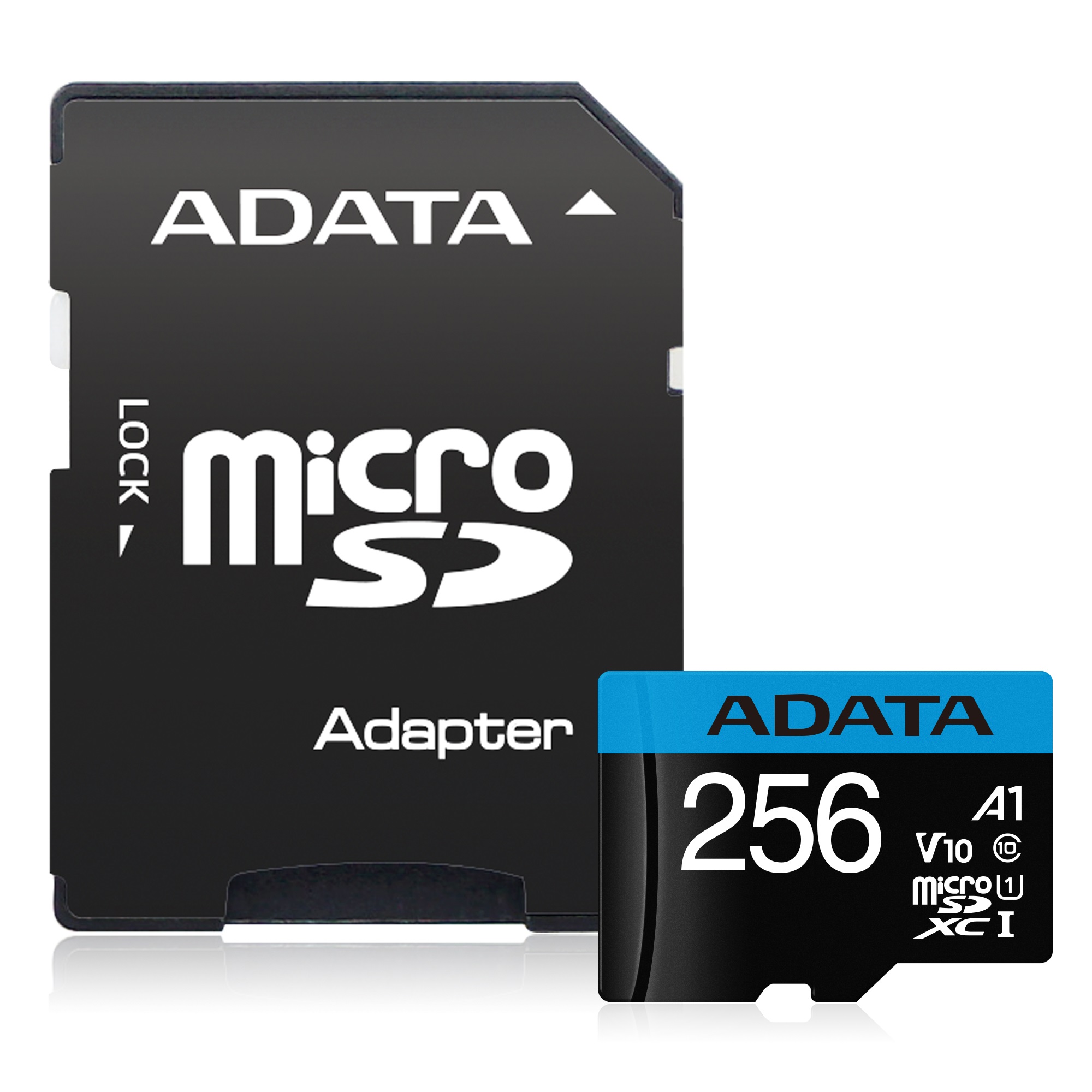 256GB AData Premier microSDXC A1 UHS-1 CL10 Memory Card w/SD