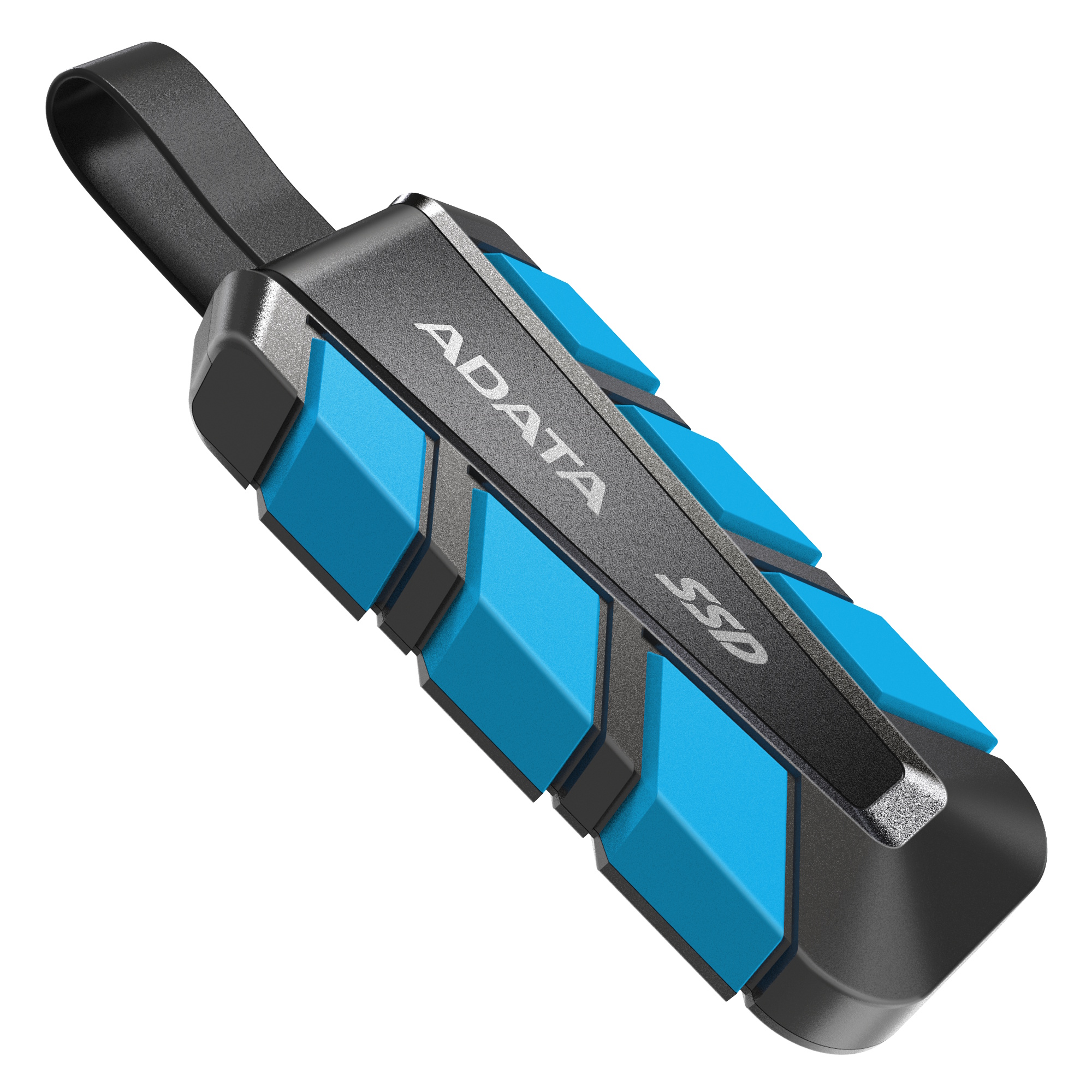 2TB AData SC740 External SSD USB3.2 Gen2 Black/Blue Shock and Drop