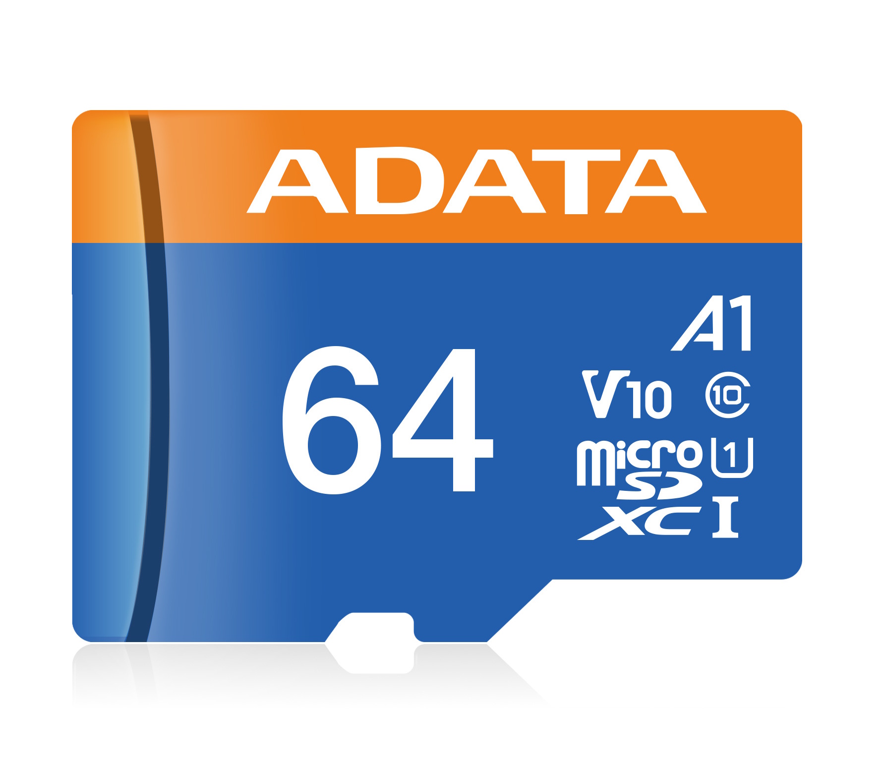64GB AData Premier microSDXC A1 UHS-1 CL10 Memory Card w/SD