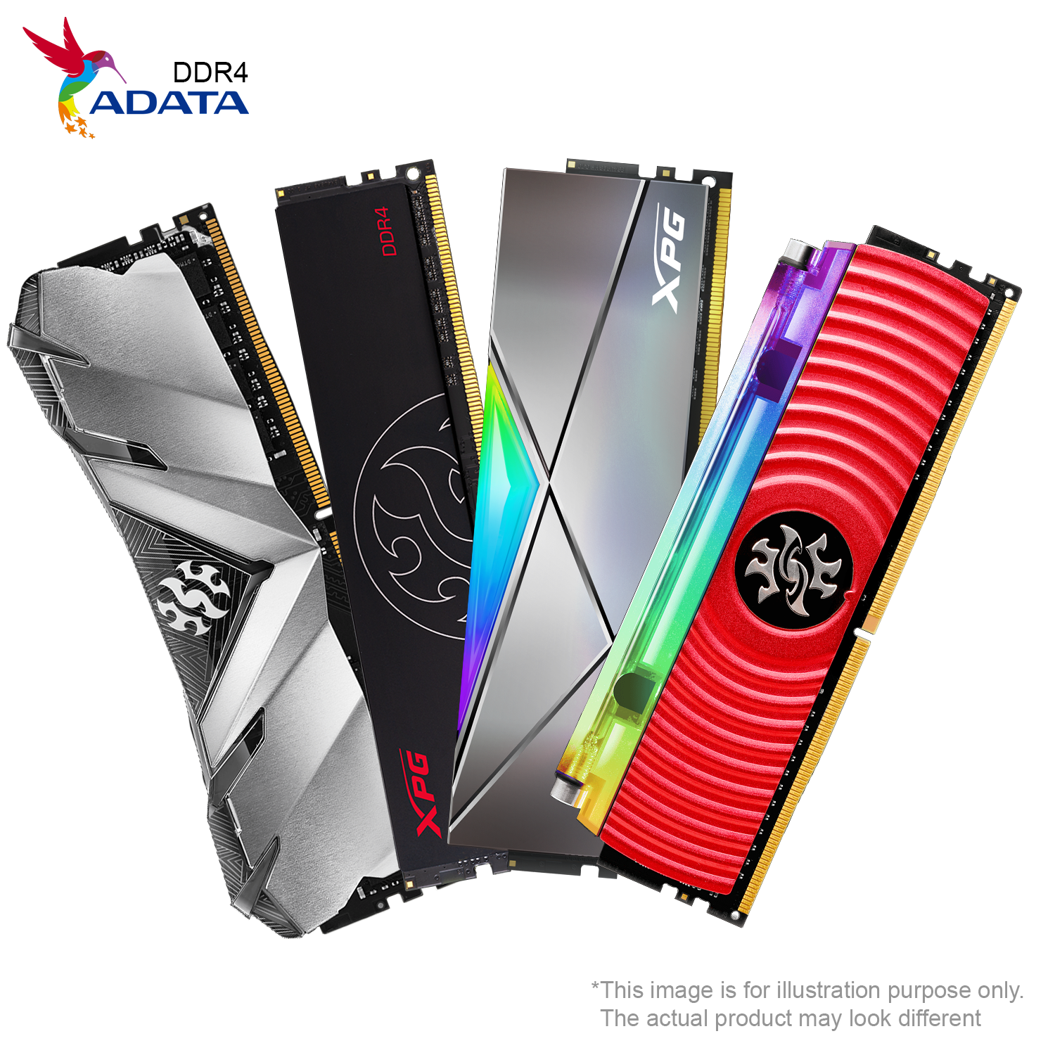 Adata 1.4V AData SPECTRIX D50 DDR4 4133 19-23-23 SINGLE COLOR BOX ...