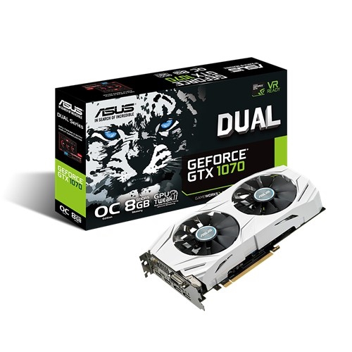 ASUS Video Card DUAL-GTX1070-O8G 8GB GDDR5 256Bit PCI Express HDMI