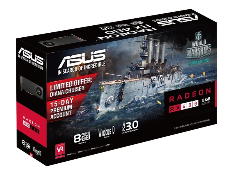 Asus Radeon RX 480 RX480-8G PCI Express Graphics Card