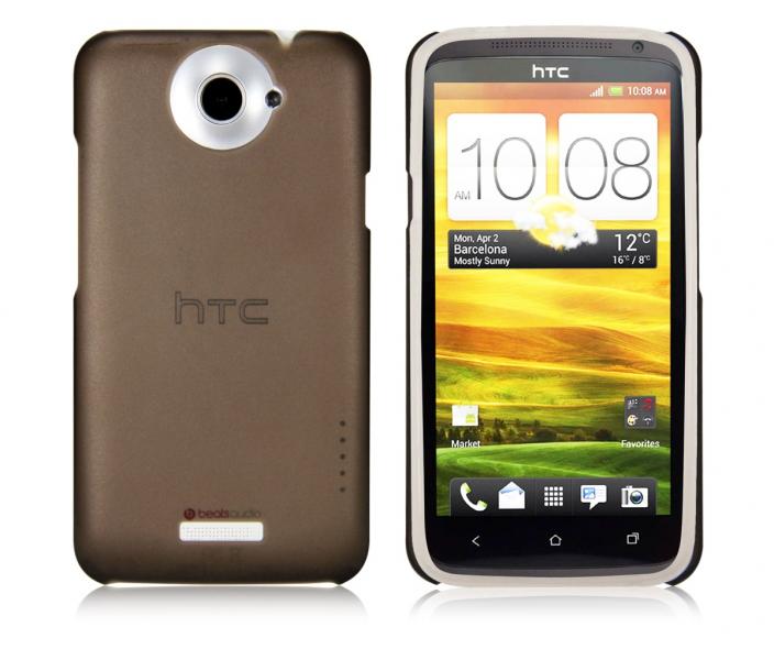 Sandalen leerboek toenemen iShell Frosted Black Snap-On Case + Screen Protector for HTC One X