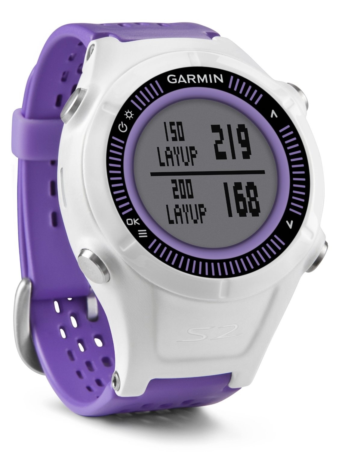 Garmin Approach S2 Golf GPS Watch Purple/White (Worldwide Edition)