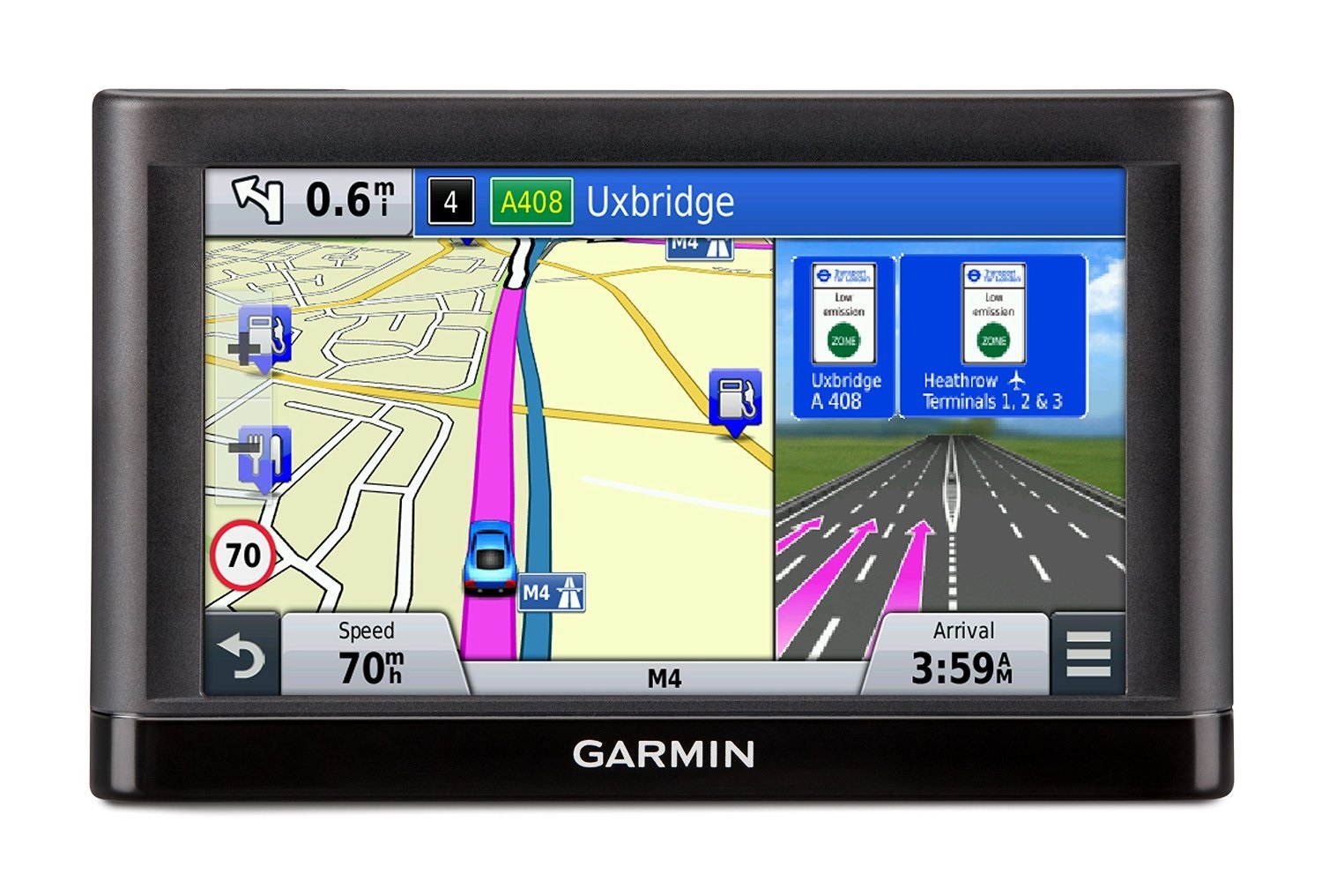 Garmin Nuvi 55 GPS Satnav 5.0inch touchscreen Western Europe maps
