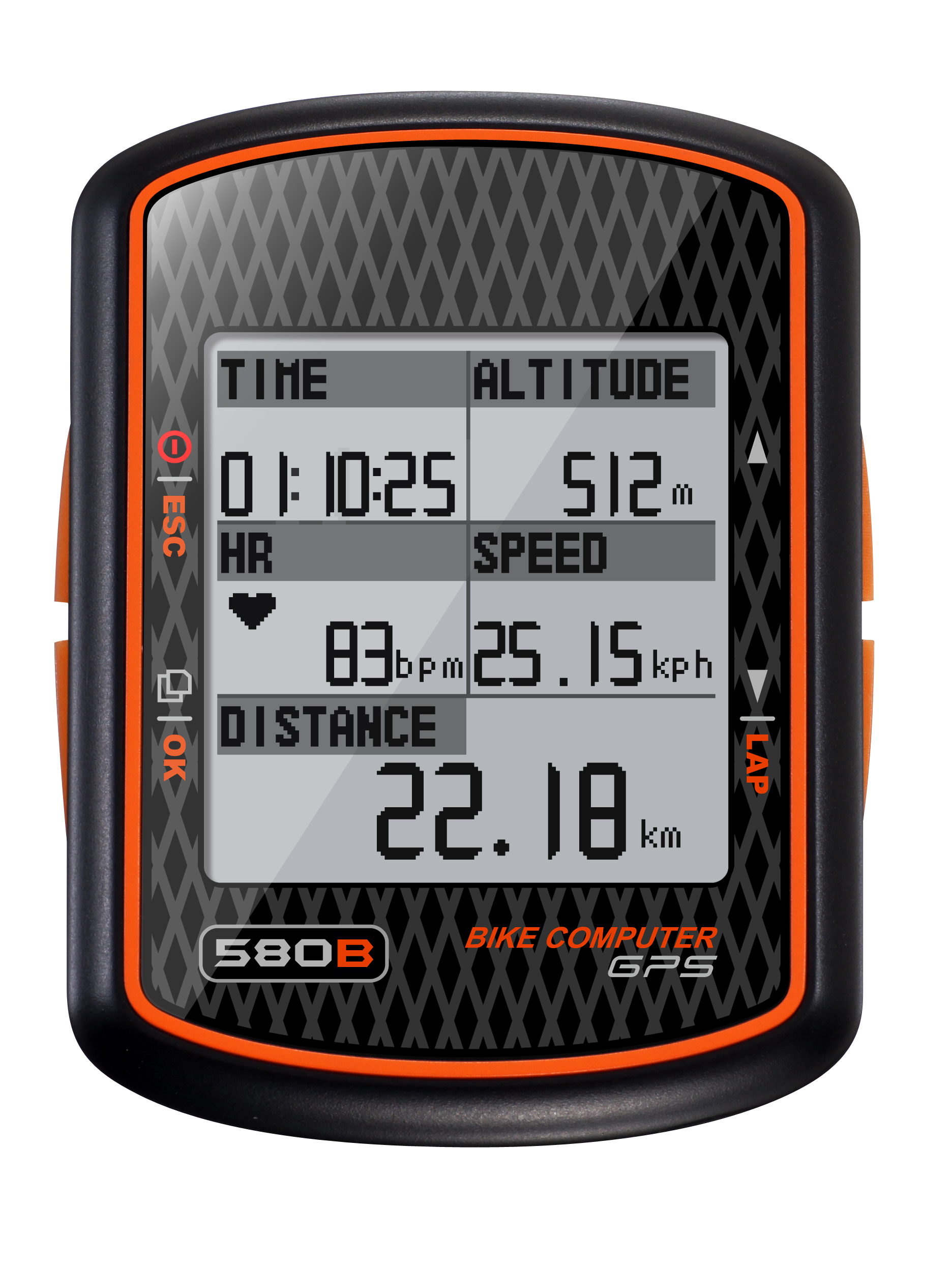 GPS Bicycle Computer with Trainer Mode GlobalSat GB580B