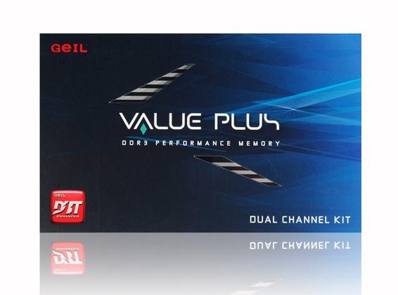 4GB GeIL PC3-12800 1600MHz Value Plus CL9 Dual Channel kit (2x2GB)