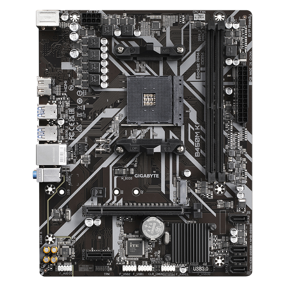 Gigabyte B450M K AMD B450 Socket AM4 micro ATX
