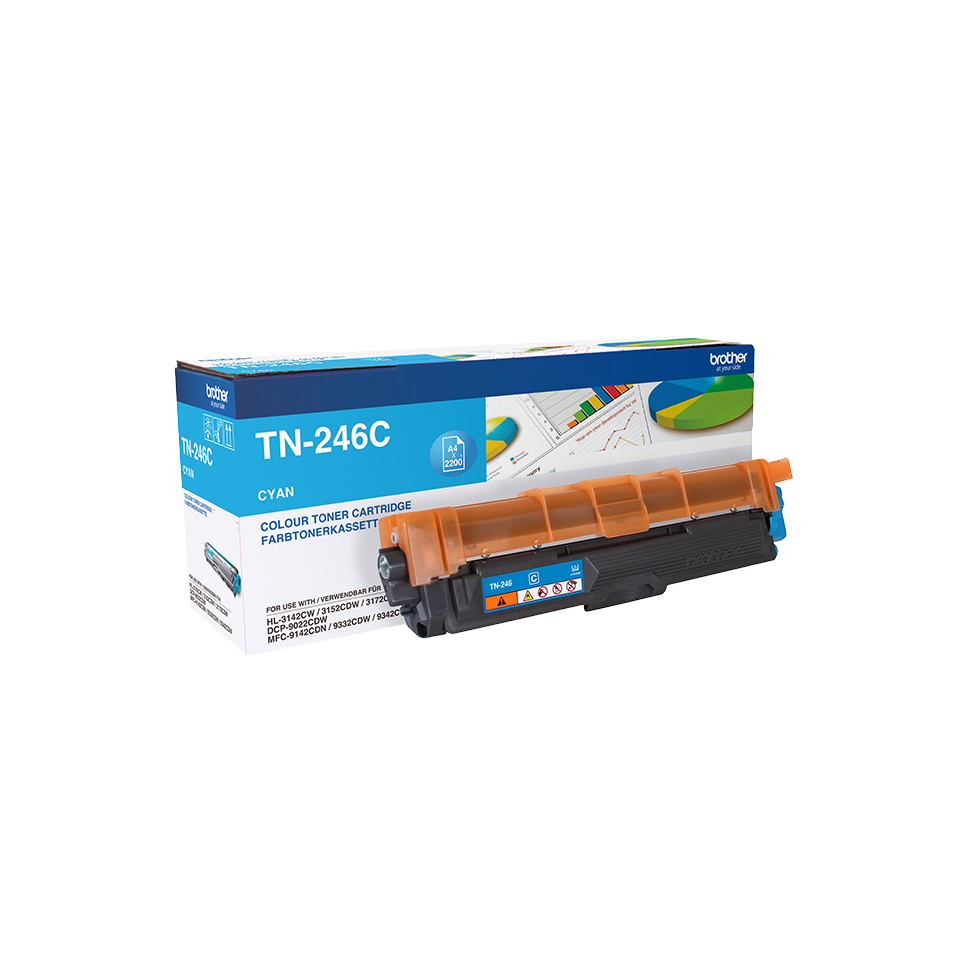 Brother TN-246C Toner Cyaan Hoge capaciteit