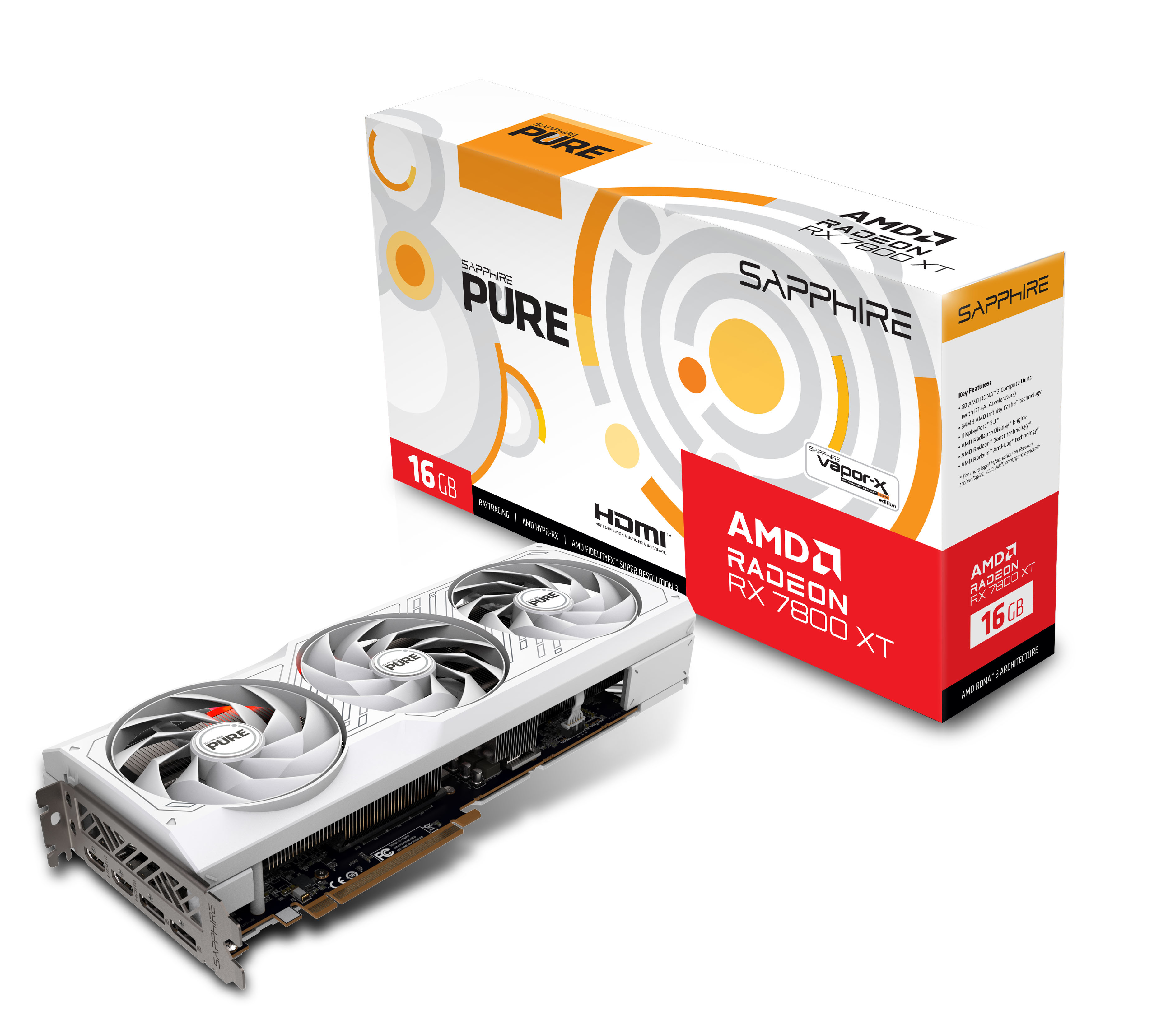 寿*司様 SAPPHIRE PURE RX7800XT 16GB Sapphire PURE Radeon RX 7800 XT AMD 16 GB GDDR6