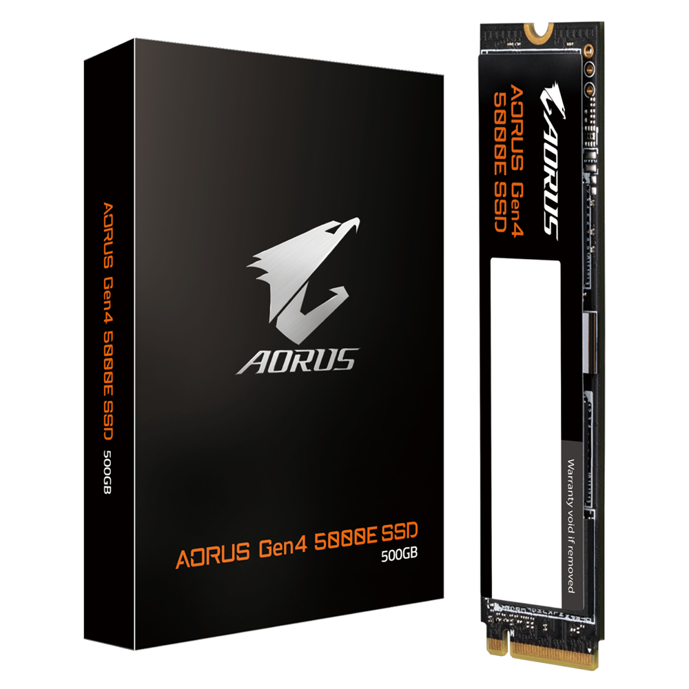 Gigabyte AORUS Gen4 5000E SSD 500GB PCI Express 3D TLC