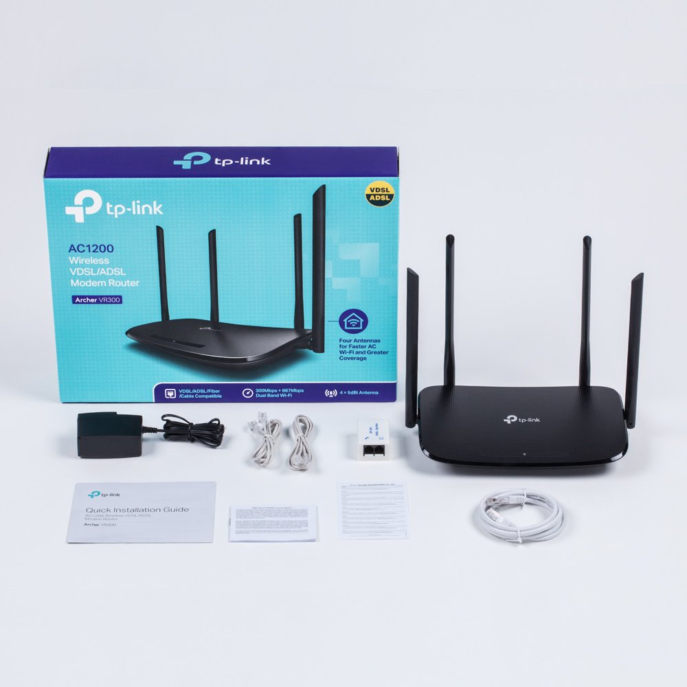 TP-Link AC1200 | Archer VR300 Wi-Fi VDSL/ADSL Modem Router Price In