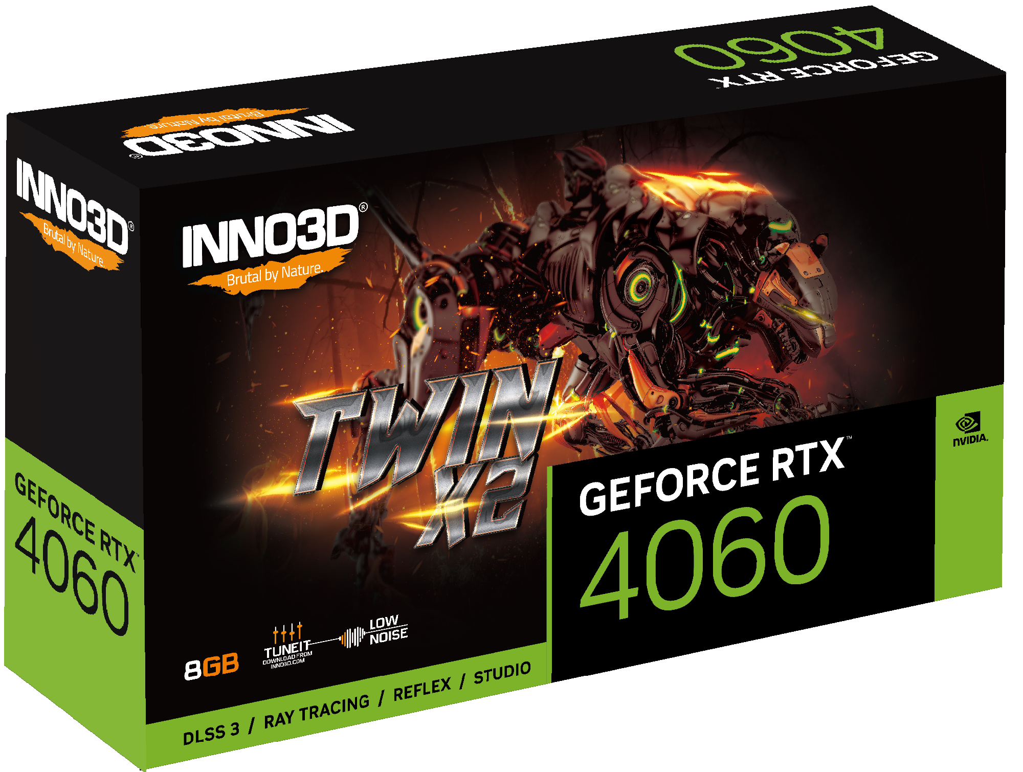 Inno3D GEFORCE RTX 4060 TWIN X2 NVIDIA 8 GB GDDR6 Inno3D GEFORCE RTX 4060 TWIN X2 NVIDIA 8 GB GDDR6