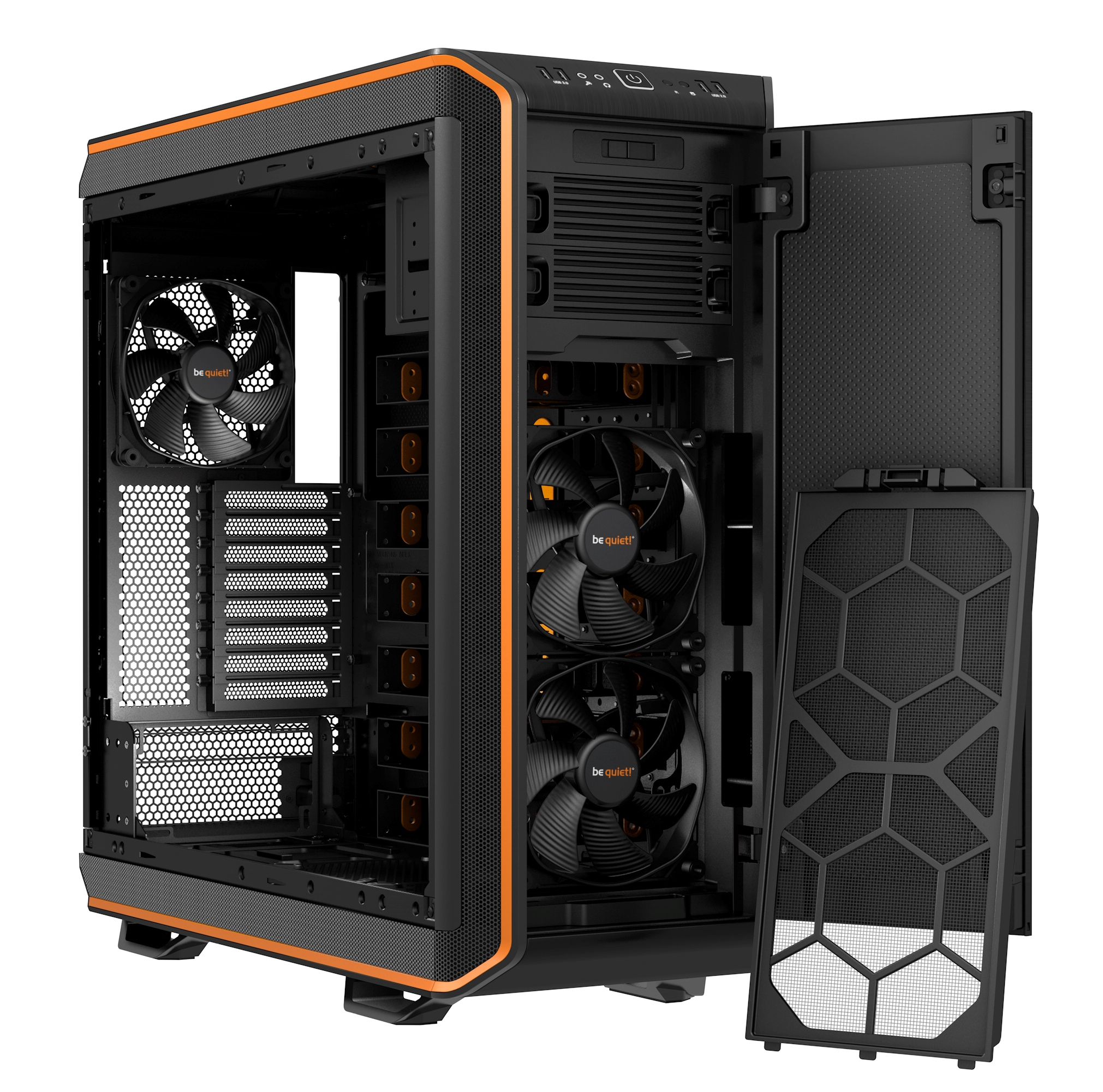 be quiet! Dark Base 900 Midi Tower Black, Orange