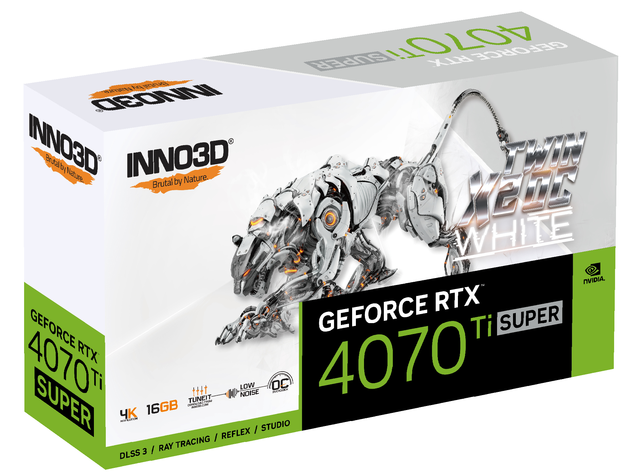 Inno3D GEFORCE RTX 4070 Ti SUPER TWIN X2 OC WHITE NVIDIA 16 GB GDDR6X