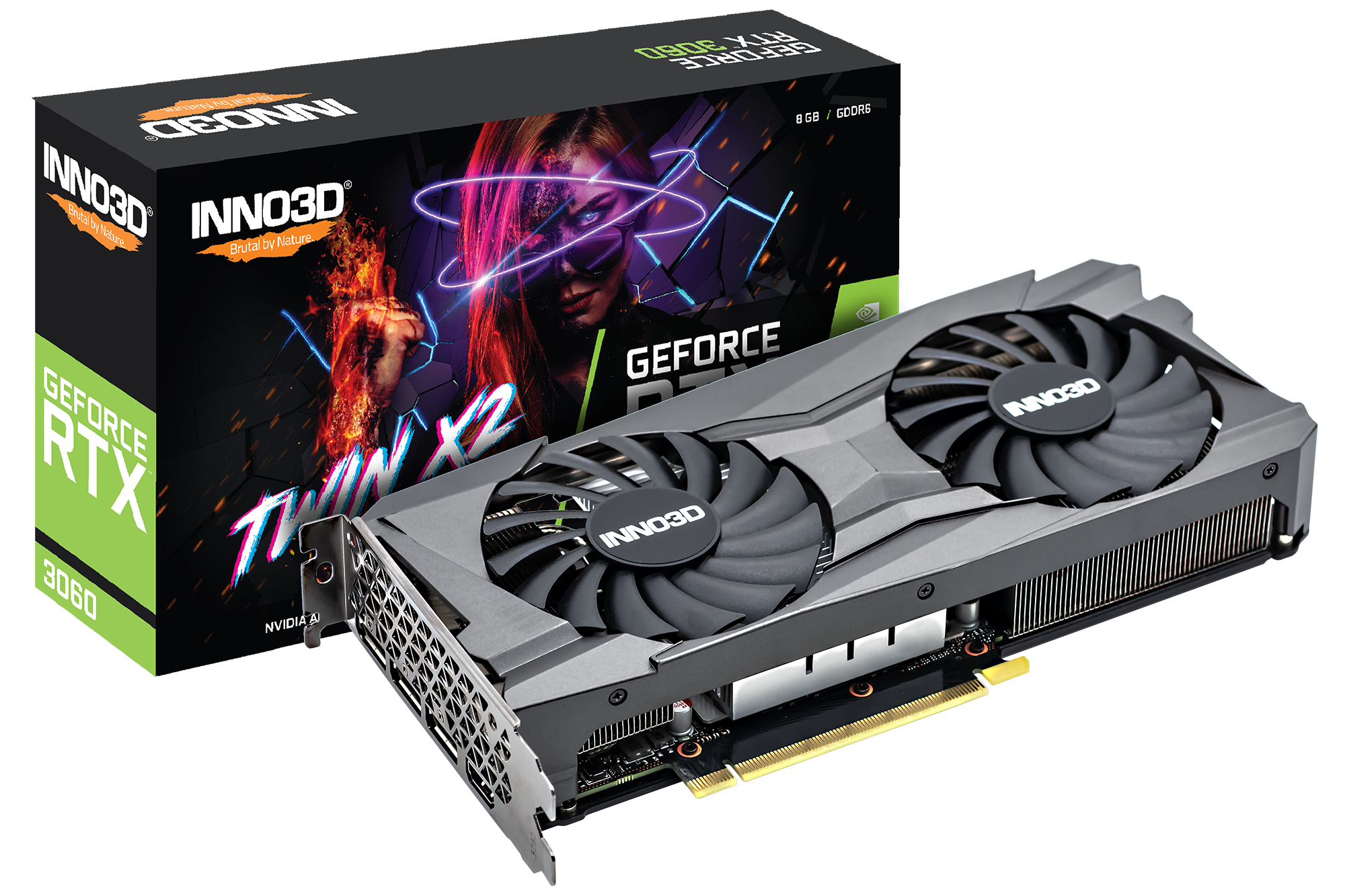 Inno3D GeForce RTX 3060 Twin X2 NVIDIA 8 GB GDDR6 Inno3D GeForce RTX 3060 Twin X2 NVIDIA 8 GB GDDR6