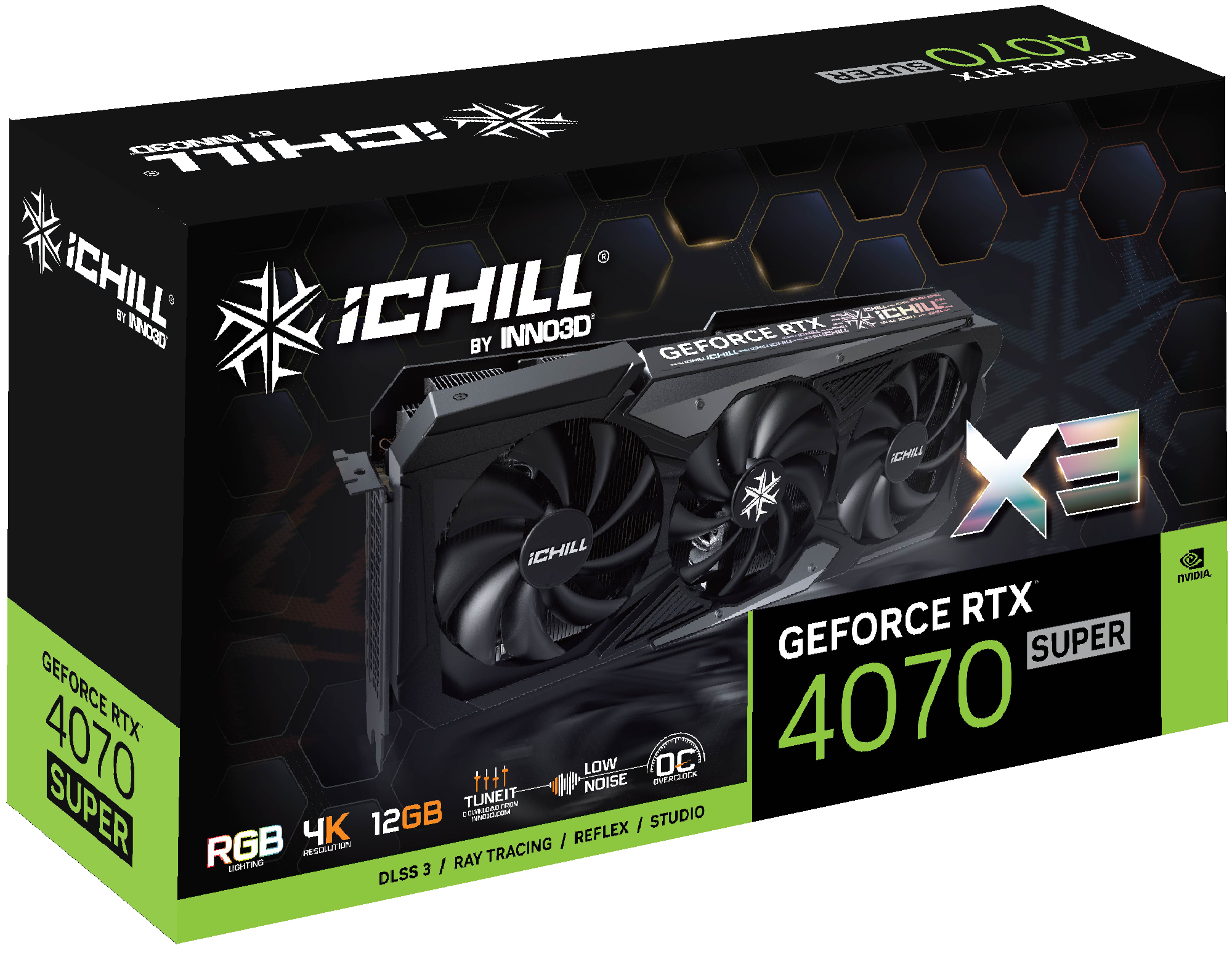 Inno3D iChill GEFORCE RTX 4070 SUPER X3 NVIDIA 12 GB GDDR6X