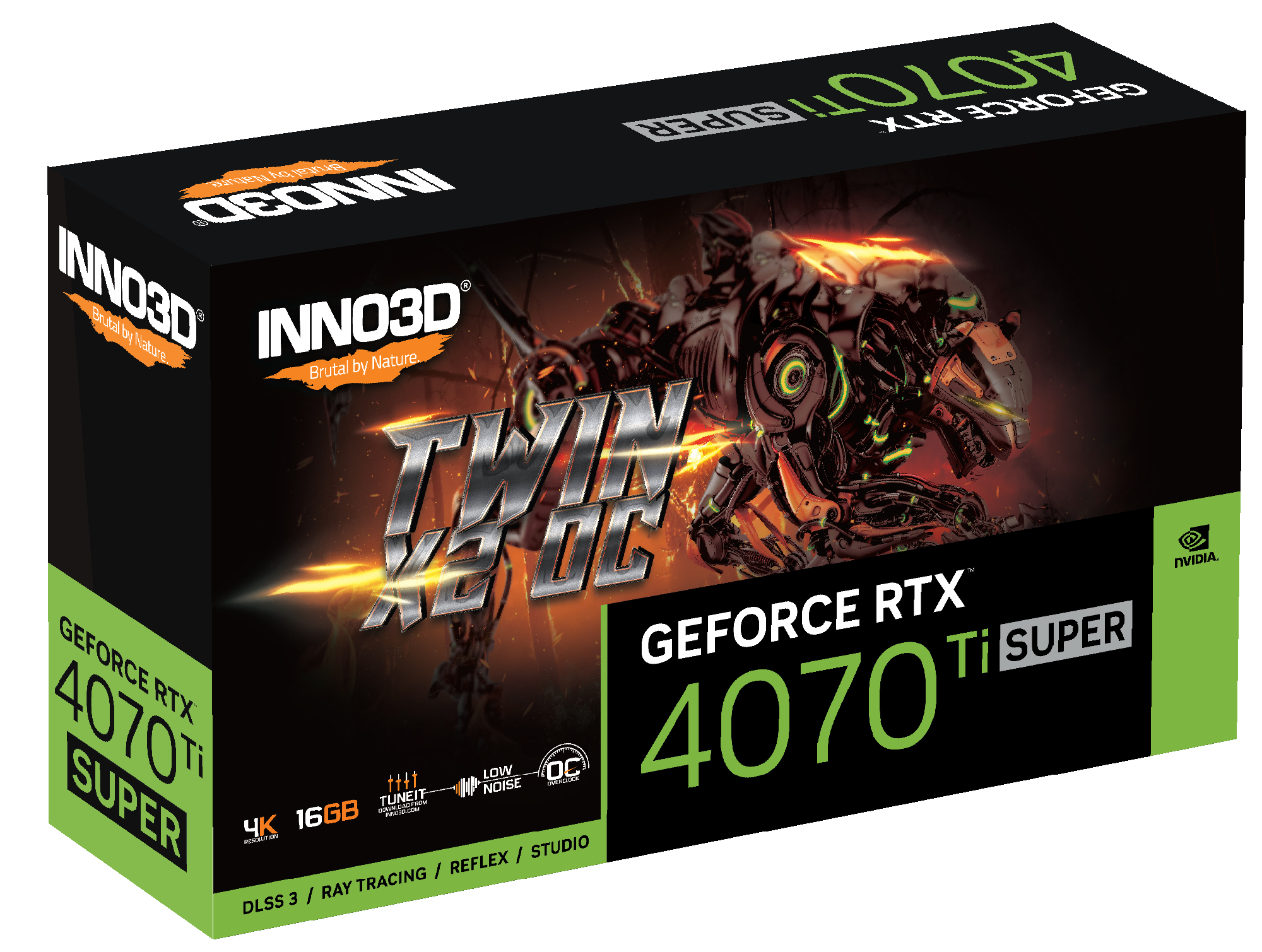 Inno3D GEFORCE RTX 4070 Ti SUPER TWIN X2 OC NVIDIA 16 GB GDDR6X