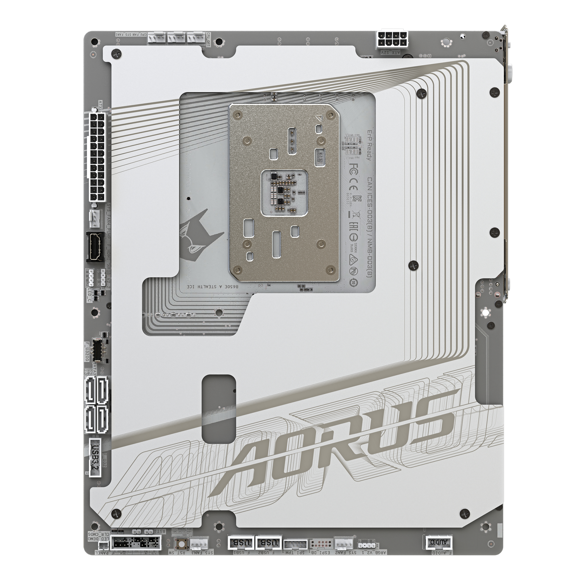 GIGABYTE B650E AORUS STEALTH ICE Motherboard - Supports AMD Ryzen
