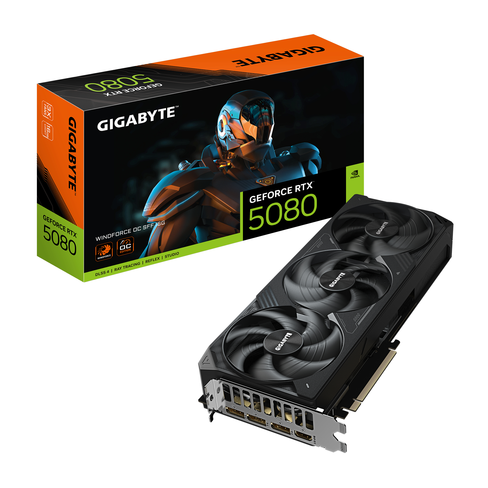 GIGABYTE GeForce RTX 5080 WINDFORCE OC SFF 16G Graphics Card