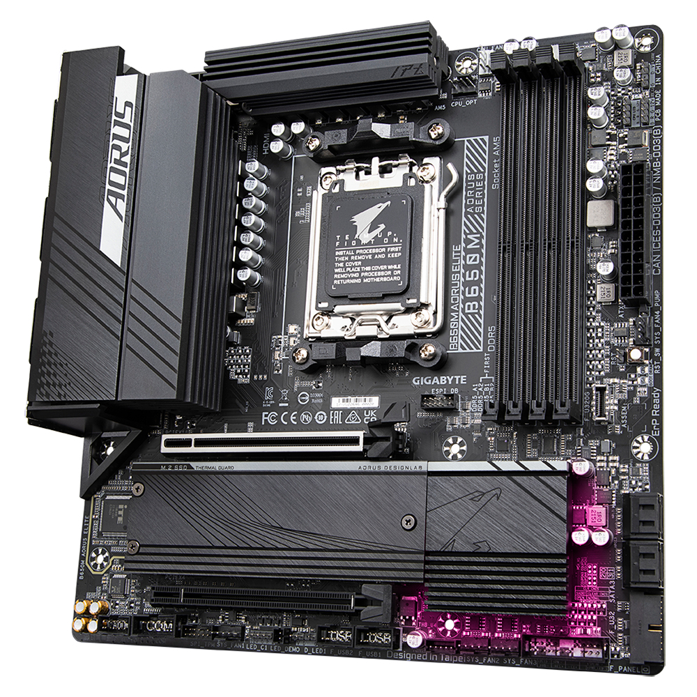 Gigabyte B650 EAGLE AX Motherboard - Supports AMD Ryzen 7000 CPUs, 12 2