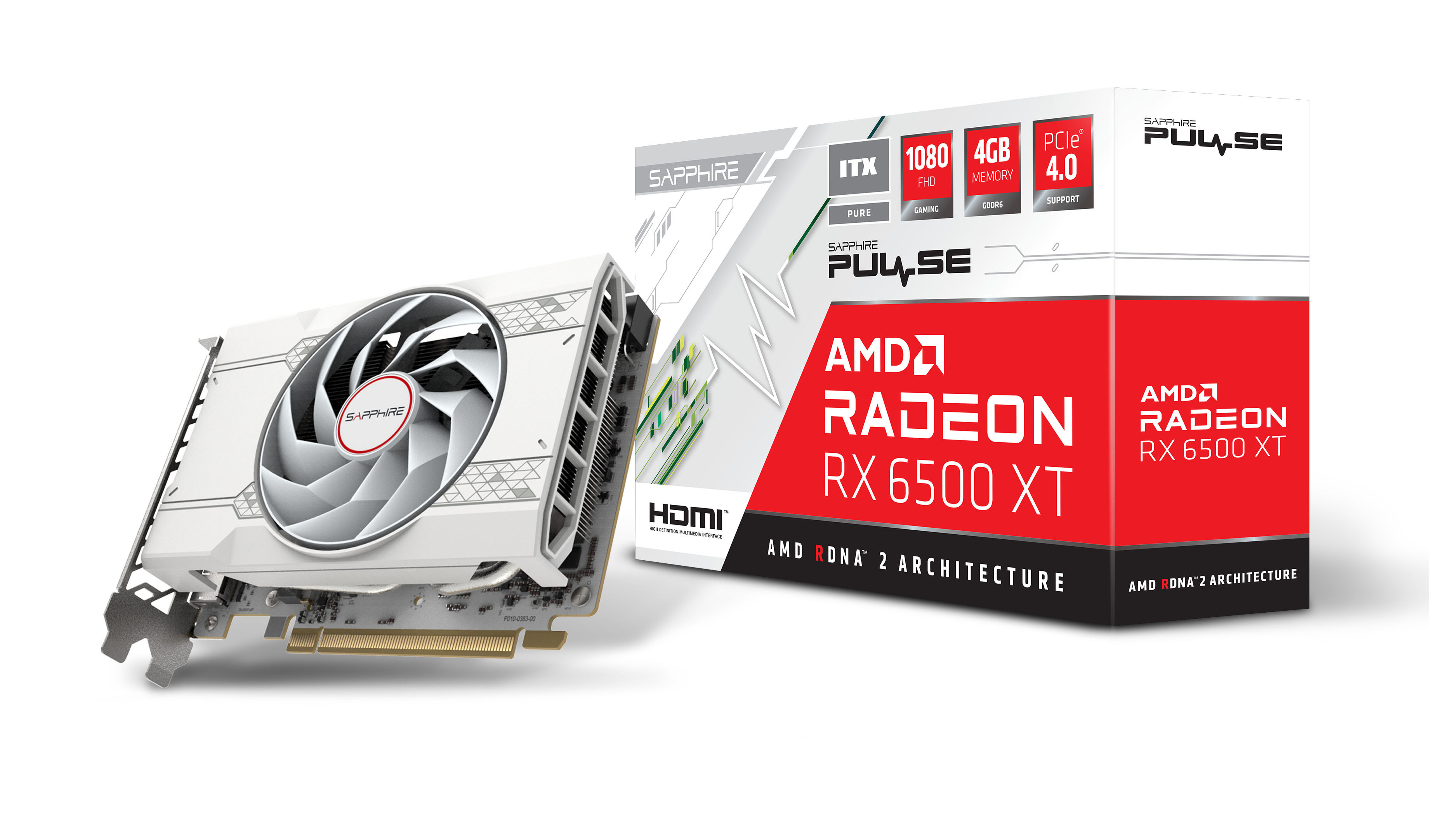 グラフィックボード・グラボ・ビデオカード SAPPHIRE PULSE Radeon RX6500 XT ITX PURE Sapphire PULSE Radeon RX 6500 XT ITX PURE AMD 4 GB GDDR6