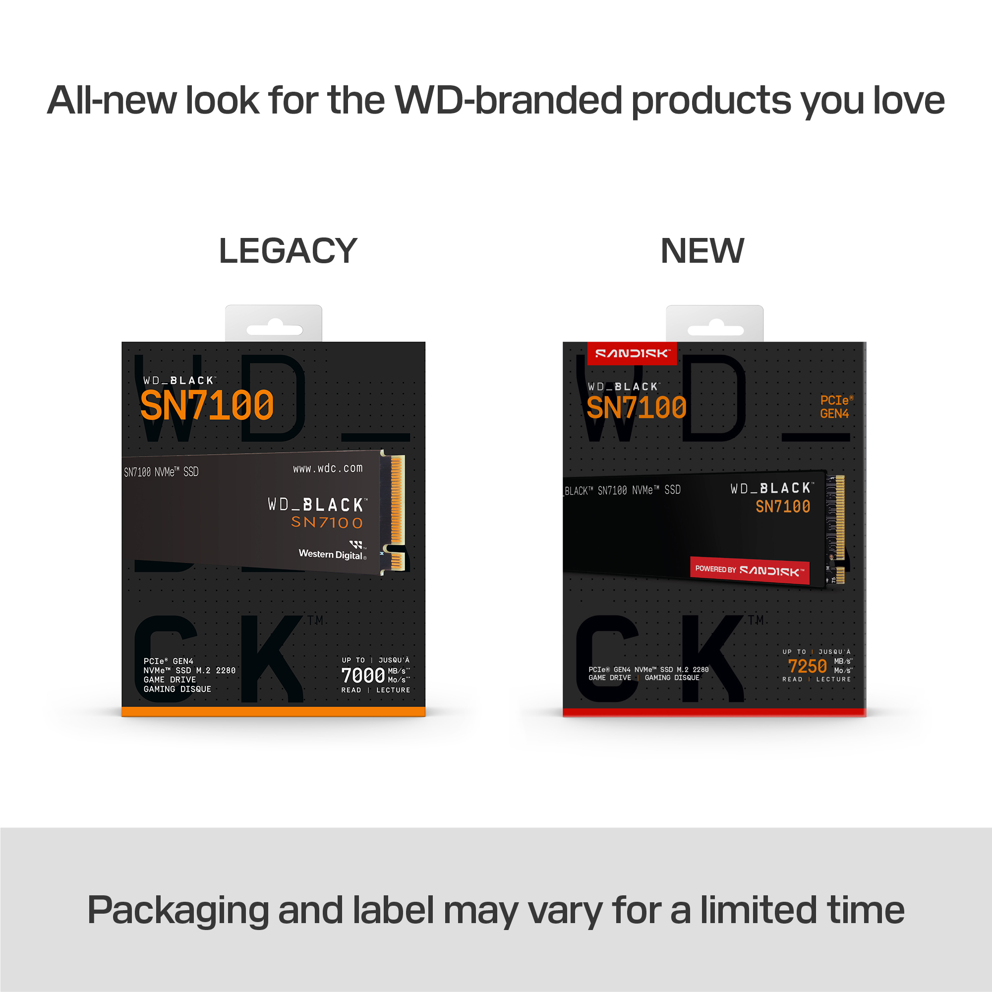 Western Digital Black WD_BLACK™ SN7100 NVMe™ SSD POWERED BY