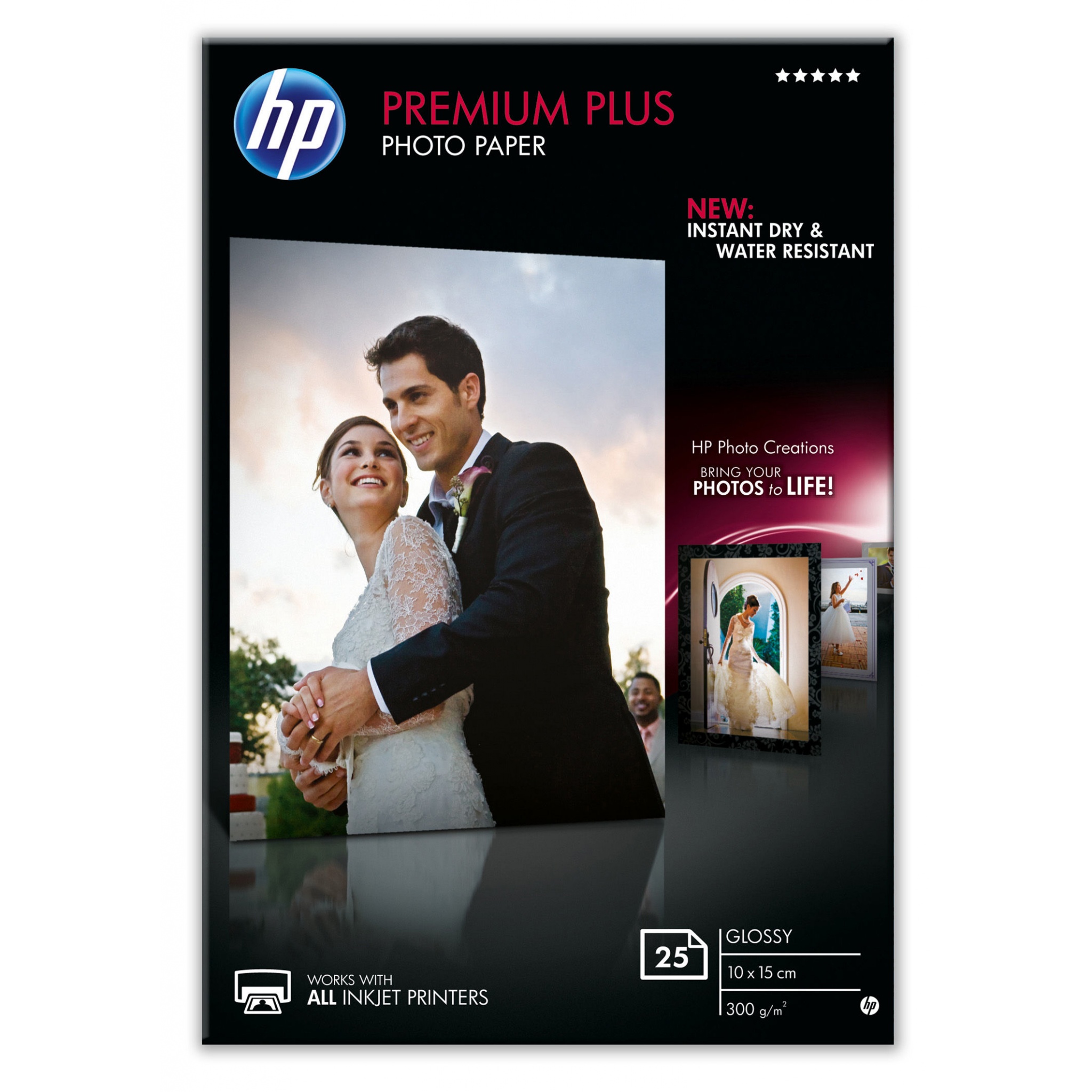 romantisch meditatie Muildier HP Premium Plus Glossy - 10x15cm Photo Paper - 25 Sheets