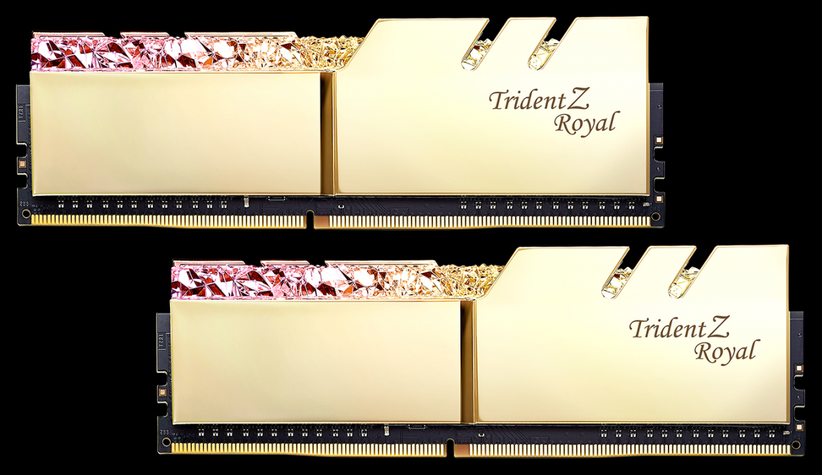 32GB G.Skill DDR4 Trident Z Royal Gold 3200Mhz PC4-25600 CL16 1.35