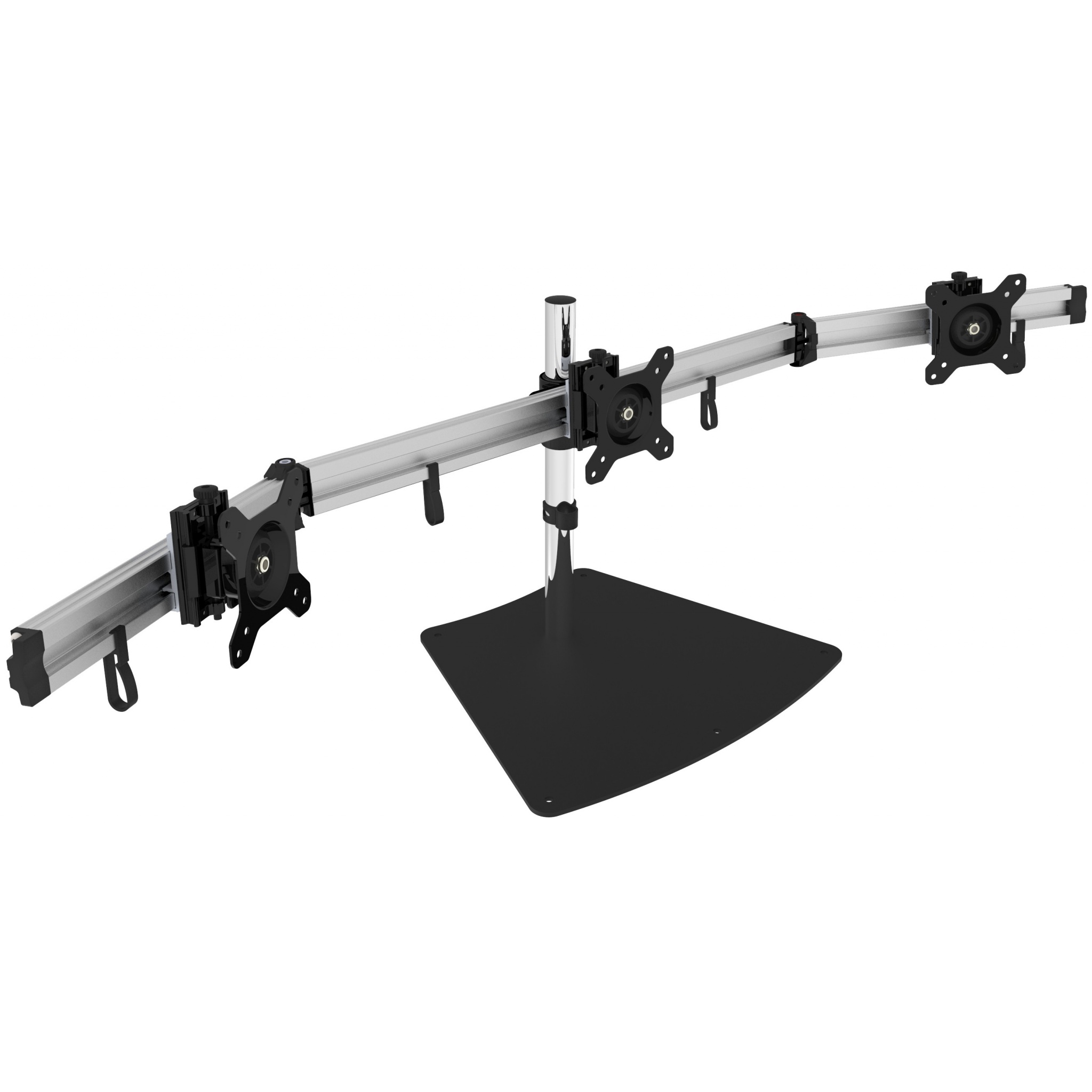 Triple Flat Screen Monitor Desk Stand 