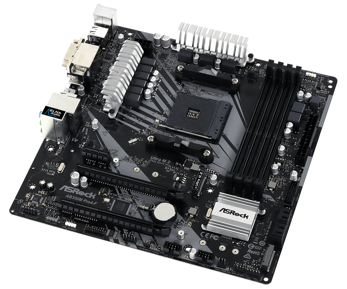 Socket Am4 Asrock Ab350 Pro4 Ram Am4 Motherboard Asrock Ab350m