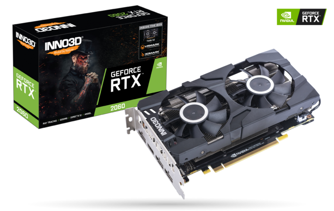 グラフィックボード・グラボ・ビデオカード RTX2060 Twin X2 6GB Inno3D INNO3D GeForce RTX 2060 Twin X2 6GB GDDR6 GPU Graphics Card