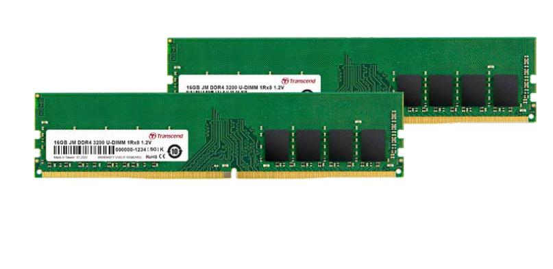 16GB Transcend JetRam DDR4 3200MHz PC4-25600 CL22 1.2V Dual