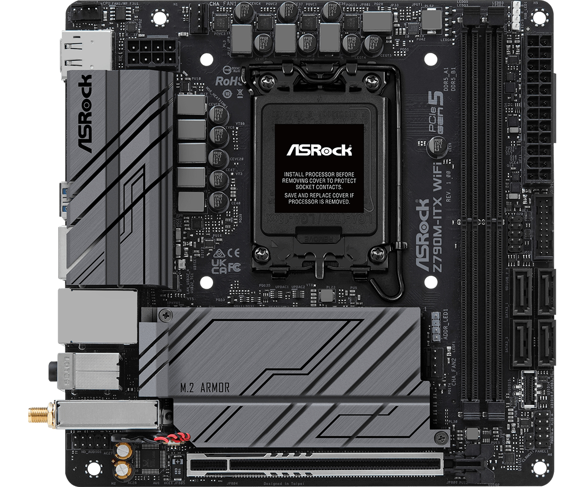 ASRock Z790M-ITX WiFi【ジャンク】 ASRock Z790M-ITX WIFI Intel Z790 Socket 1700 DDR5 Mini-ITX Motherboard