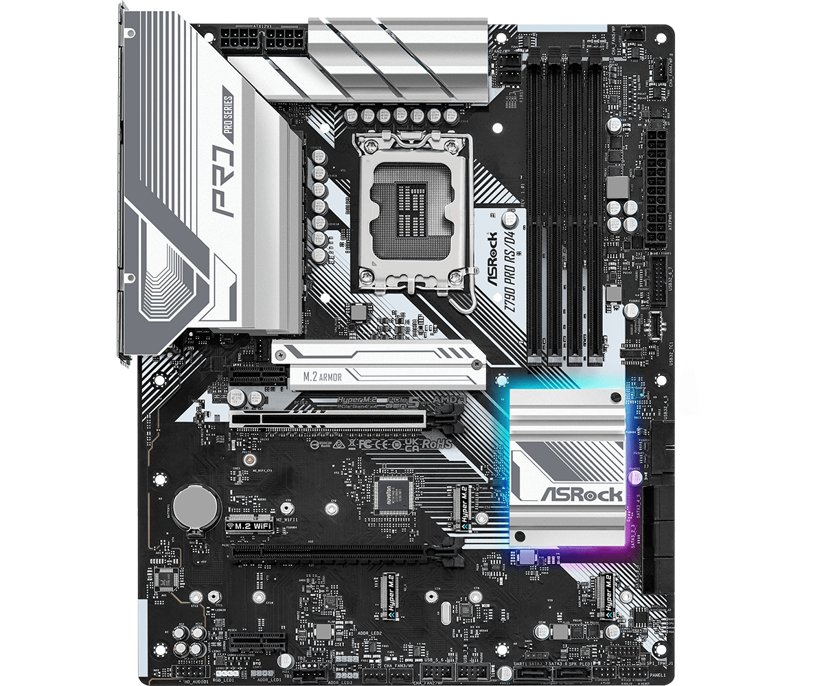 ASRock Z790 Pro RS/D4 Intel Z790 Socket 1700 DDR4 Motherboard