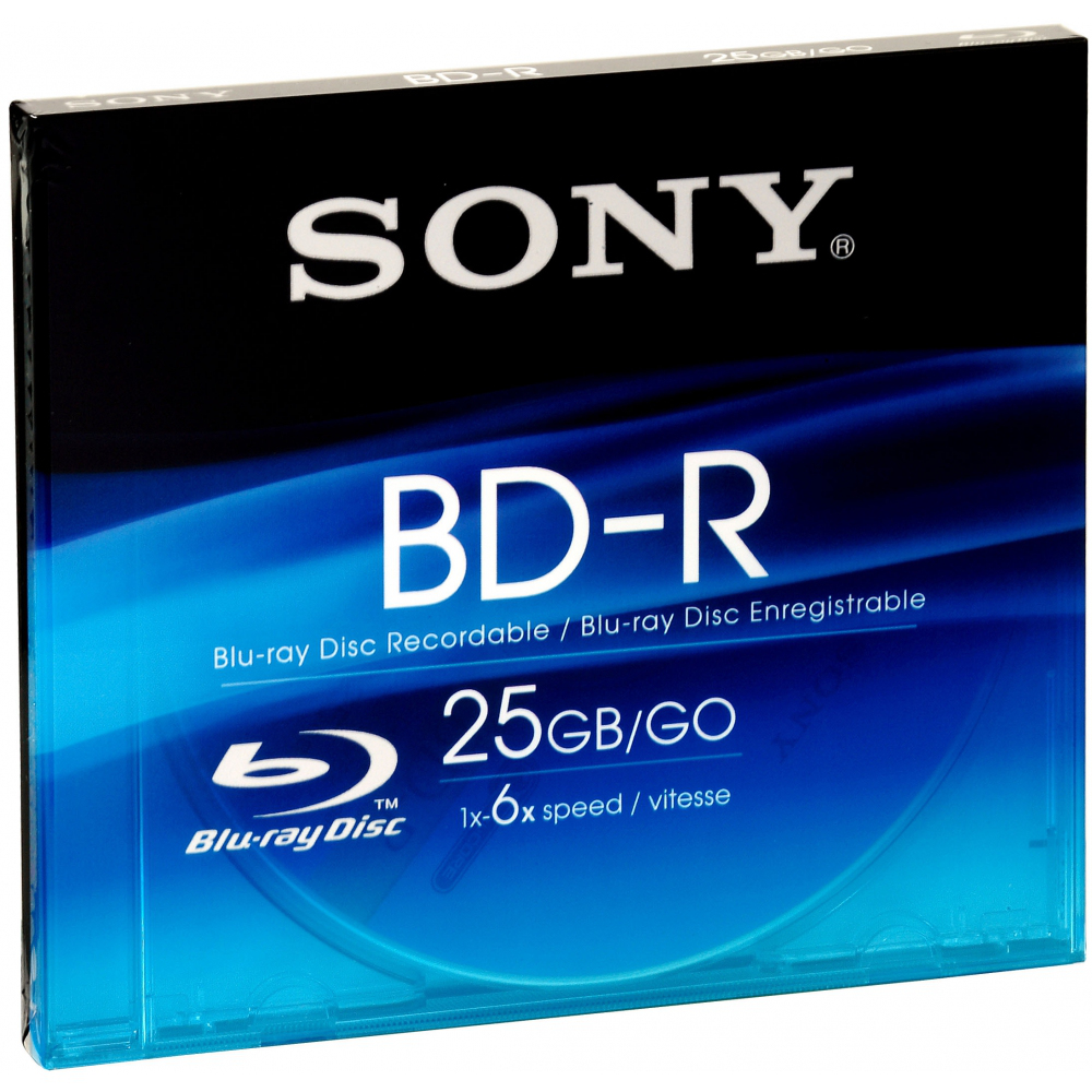 Sony Blu Ray BNR25R3H/2 25GB 6x Single Layer Write Once