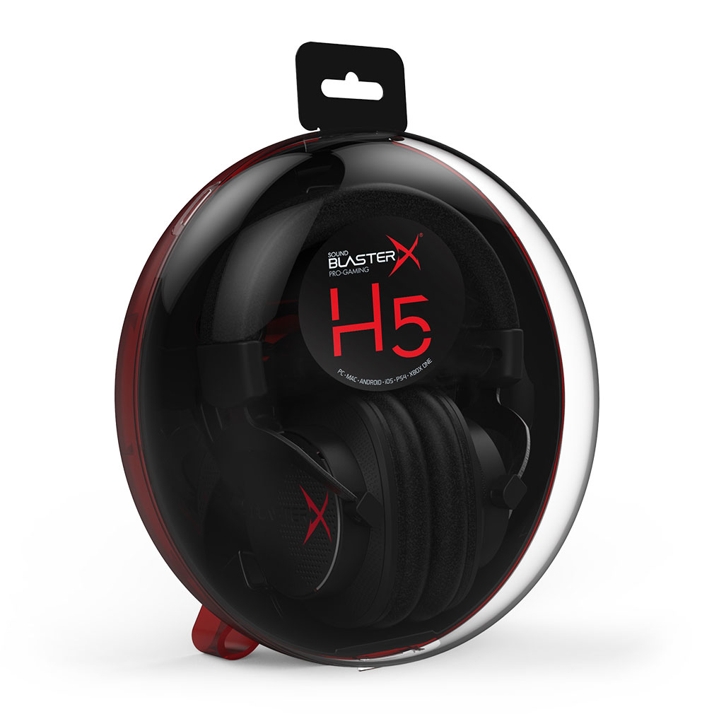 Creative Sound BlasterX H5 Gaming Headset Circumaural Black