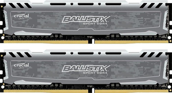 16GB Crucial Ballistix PC4-19200 2400MHz CL16 DDR4 Dual Memory Kit