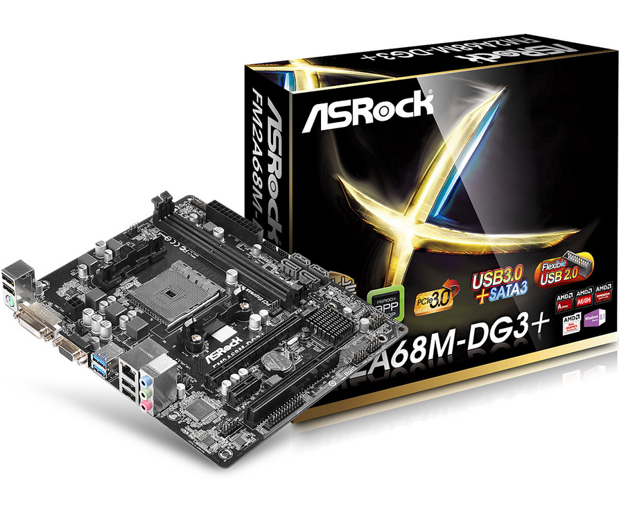 Asrock FM2A68M-DG3 AMD A68H DDR3 Micro ATX Motherboard