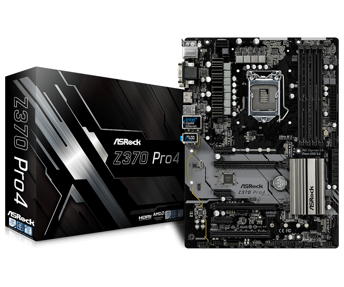 Pro4 Motherboard Z370m Pro ASRock Z370 Pro4 Desktop Motherboard