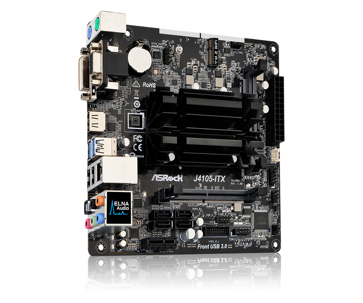 Asrock J4105-ITX Intel Quad Core J4105 DDR4-SDRAM Mini ITX Motherboard