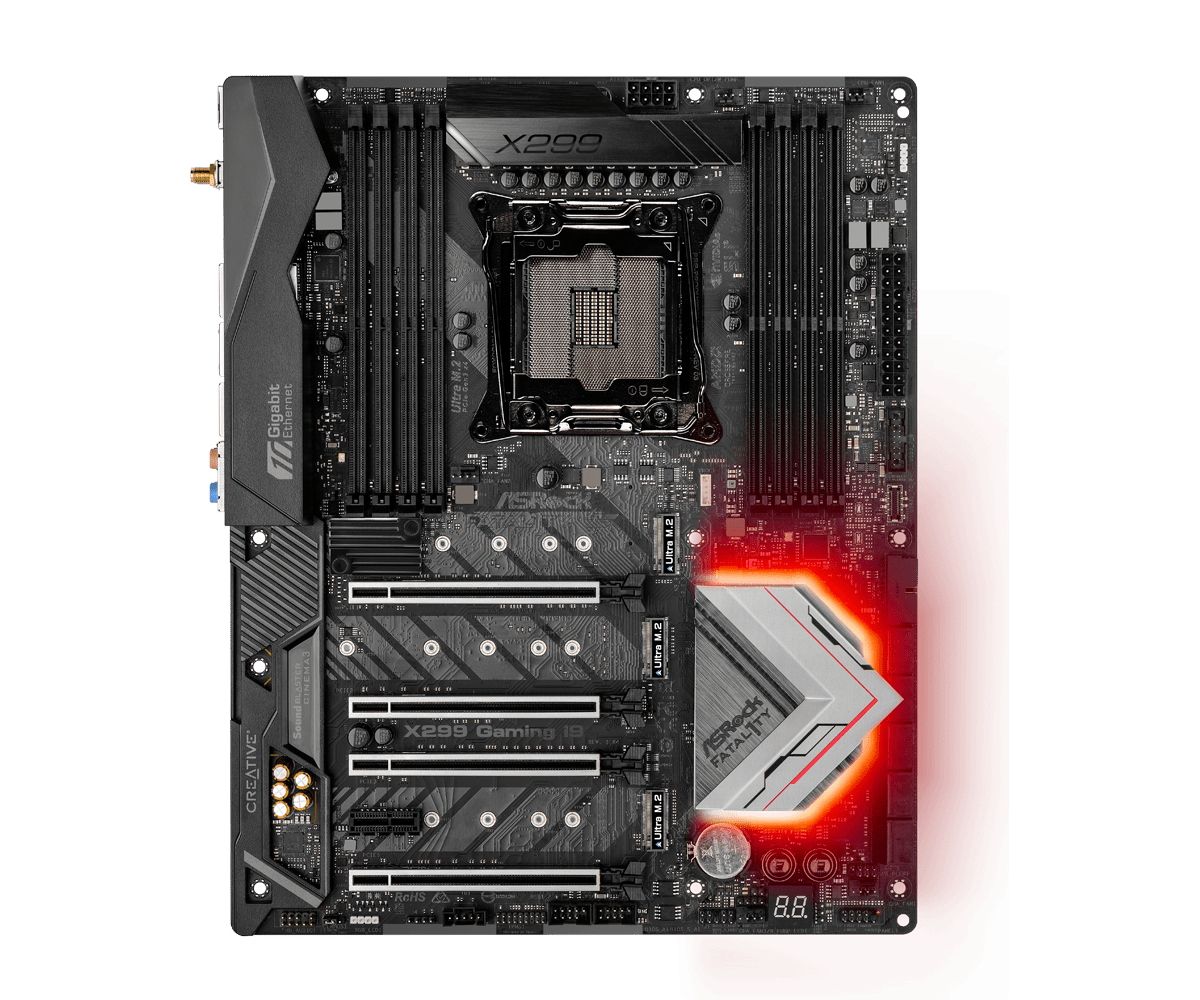Asrock Fatal1ty Professional Gaming i9 XE Intel X299 DDR4-SDRAM