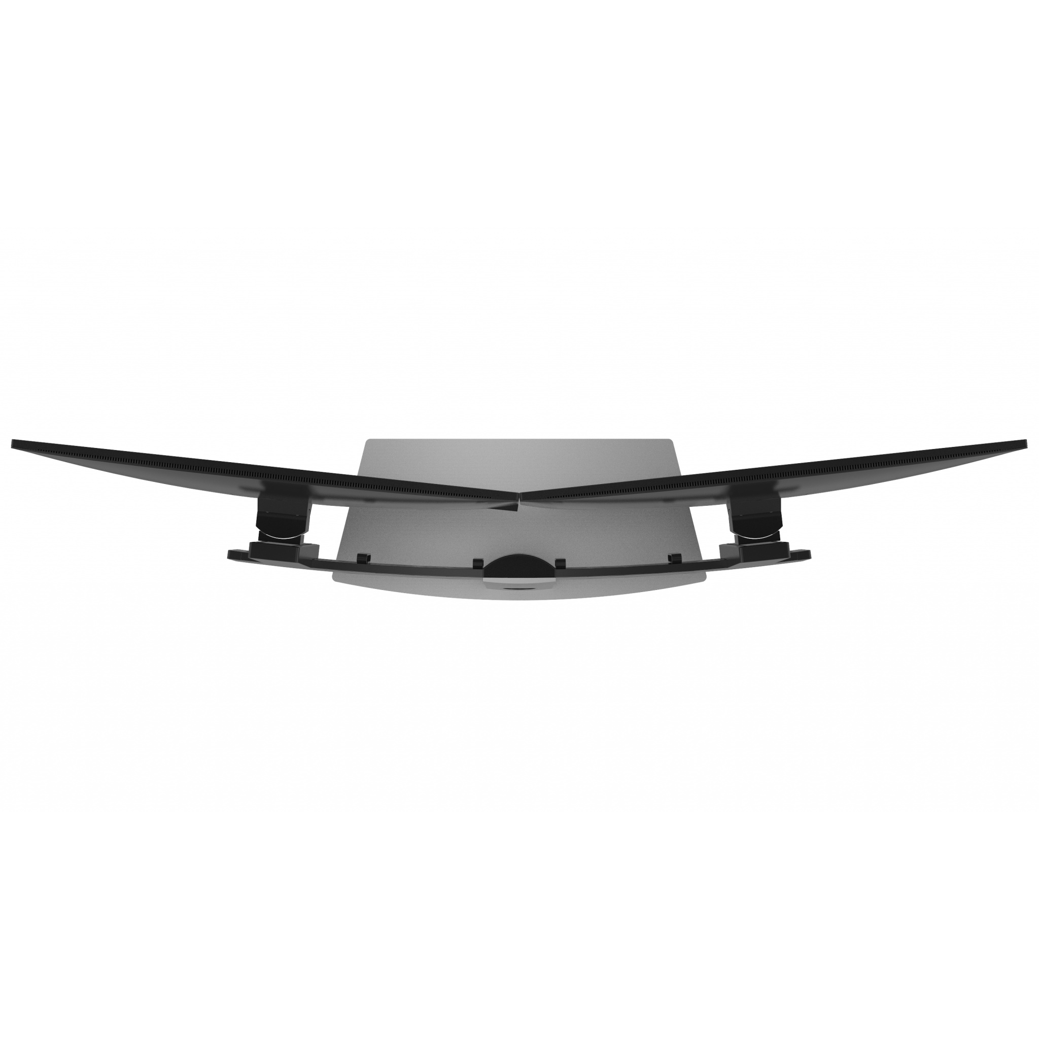 Dell MDS19 Dual Monitor Stand - Up to 27-inch Screen - Aluminum, Black