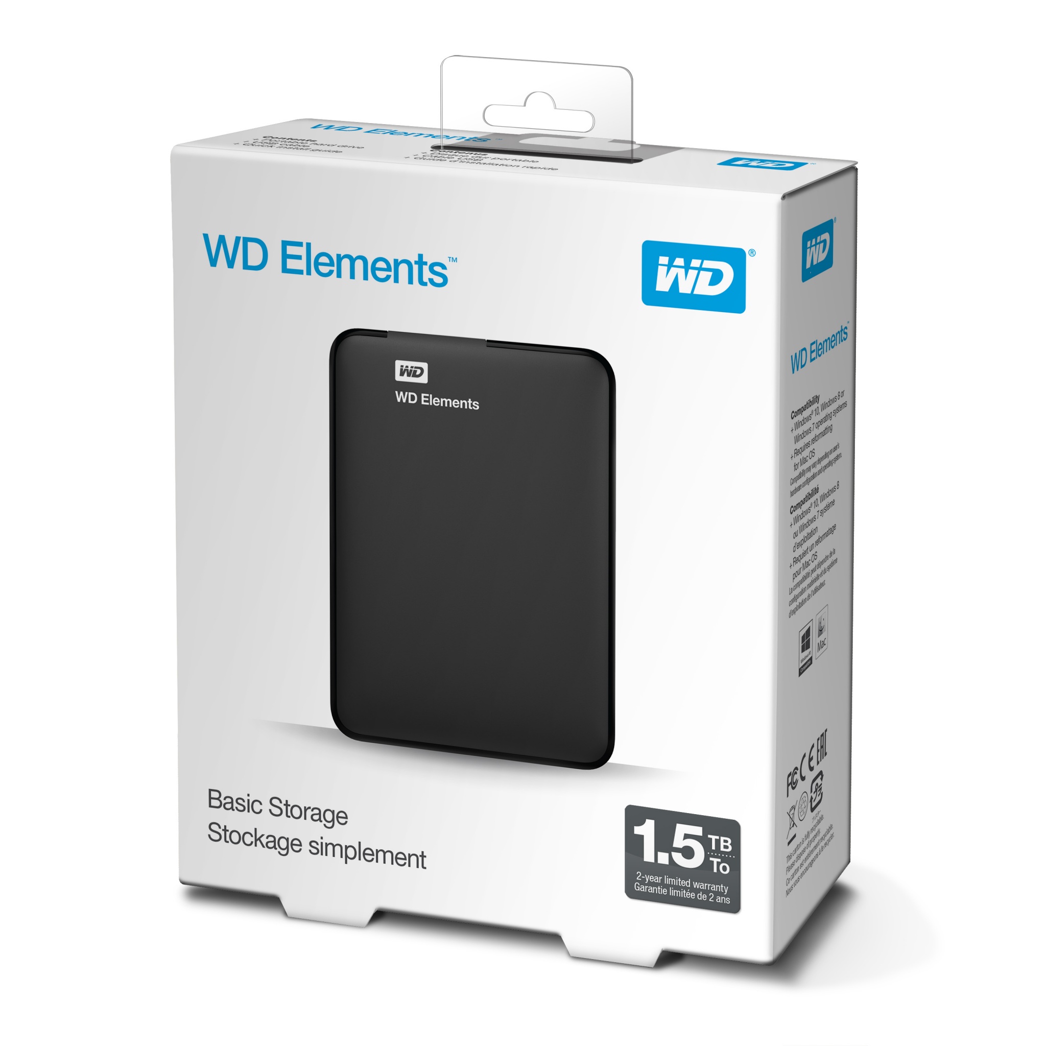 1.5TB Western Digital 2.5-inch USB3.0 Portable Hard Drive
