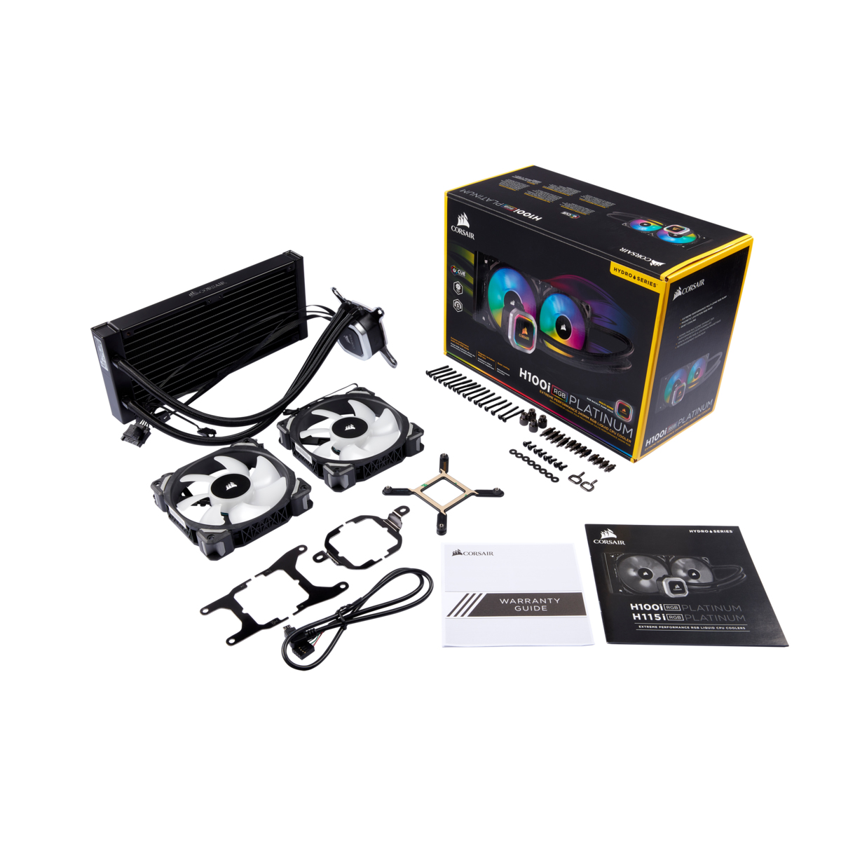 Corsair Hydro H100i RGB Platinum 240mm Liquid CPU Processor Cooler