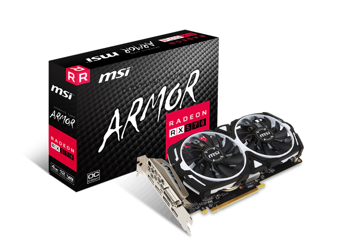 Amd Msi Ati Radeon Rx 570 4gb Armor Oc Oc 8gb Msi Rx570 Armor 4g Oc