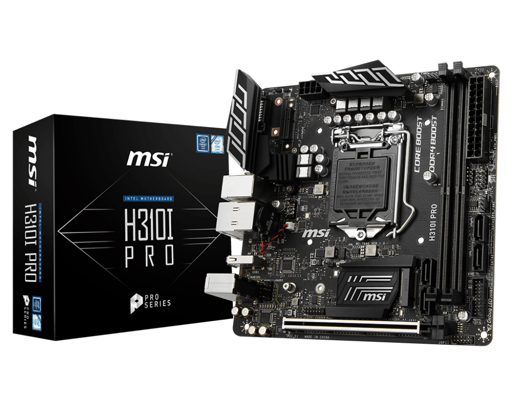 MSI Pro Intel H310 Express Mini ITX DDR4-SDRAM Motherboard