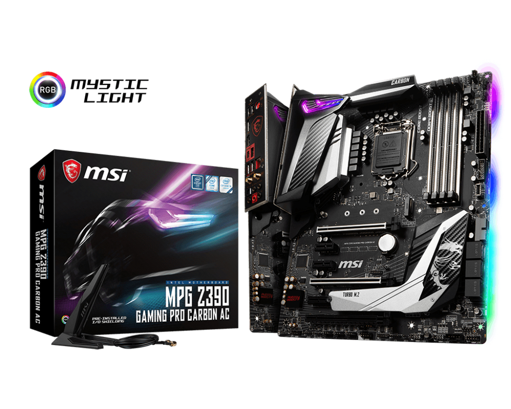 MSI MPG Intel Z390 Gaming Pro Carbon AC ATX DDR4-SDRAM Motherboard