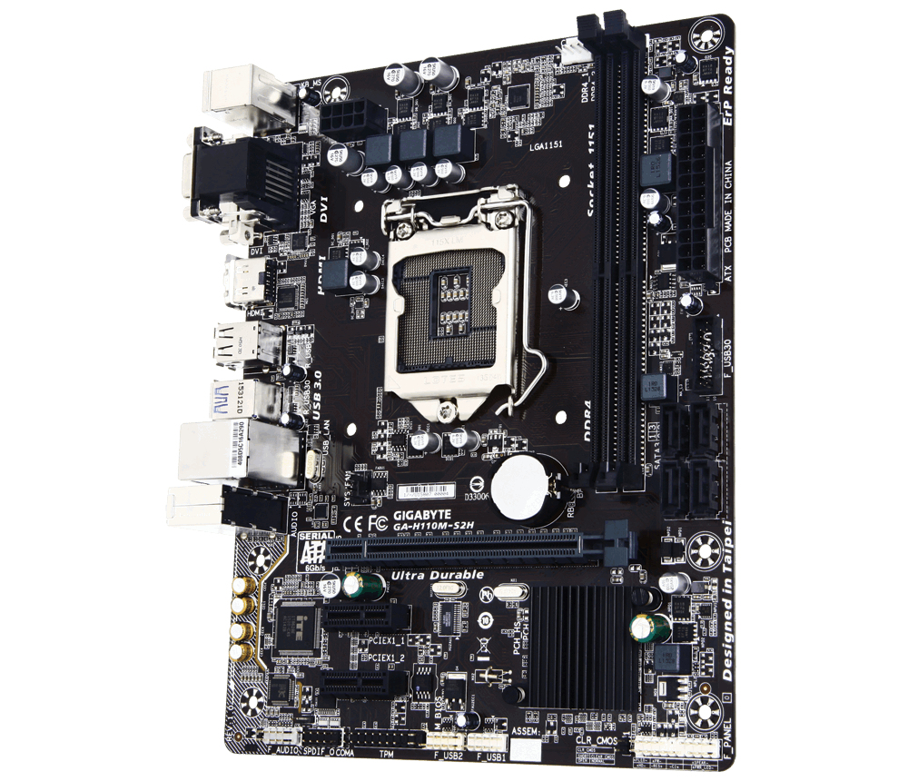 Gigabyte Intel H110 LGA 1151 DDR4-SDRAM Micro ATX Motherboard
