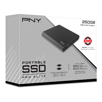 format huh musikkens 1TB PNY Pro Elite USB3.1 External Portable Solid State Drive